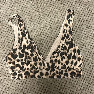 Victoria secret leopard bralette size small. EUC